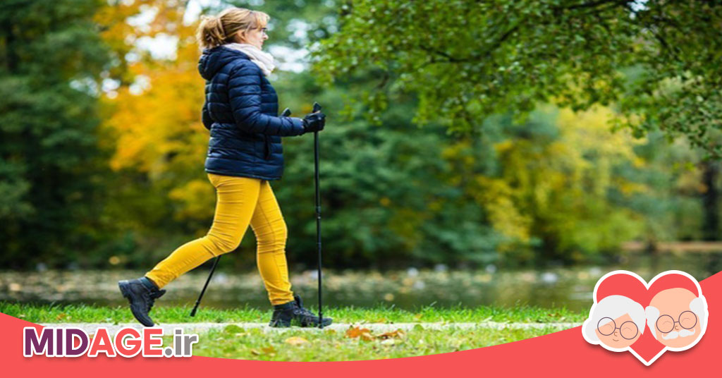 فواید پیاده روی در میانسالی