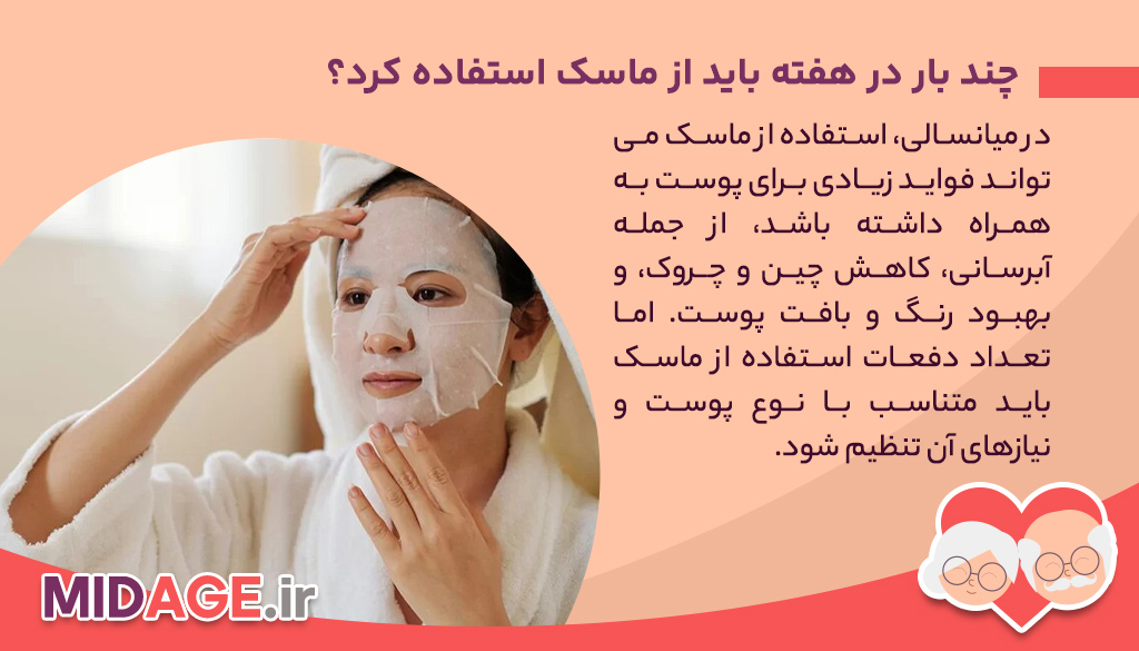فواید ماسک  صورت در میانسالی(پوست خود را ضد گلوله کنید!)