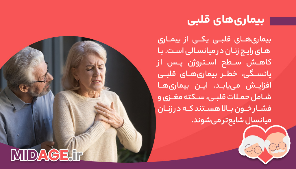 بیماری های رایج زنان در میانسالی
