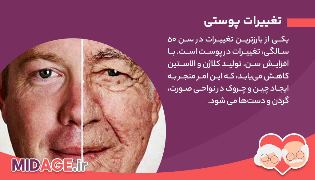 تغییرات جسمانی در سن 50 سالگی