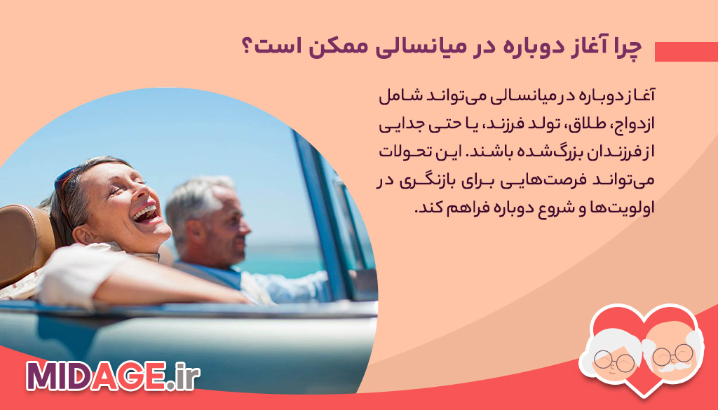 آغاز دوباره در میانسالی: فرصت‌های جدید در نیمه دوم زندگی