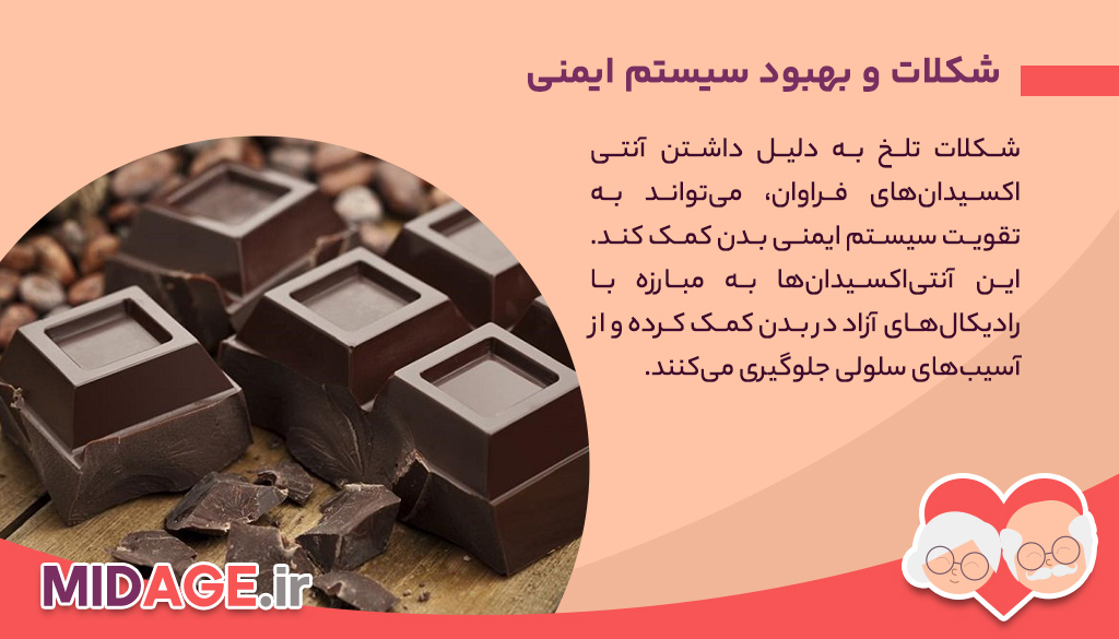 فواید مصرف شکلات در میانسالی