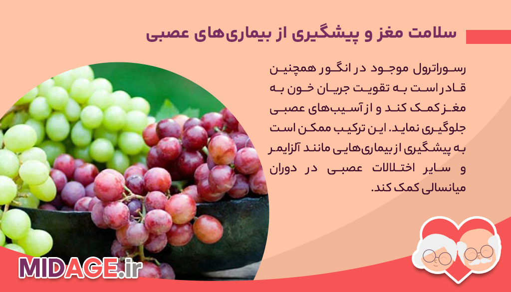 فواید مصرف انگور در میانسالی + 10 فایده ضروری