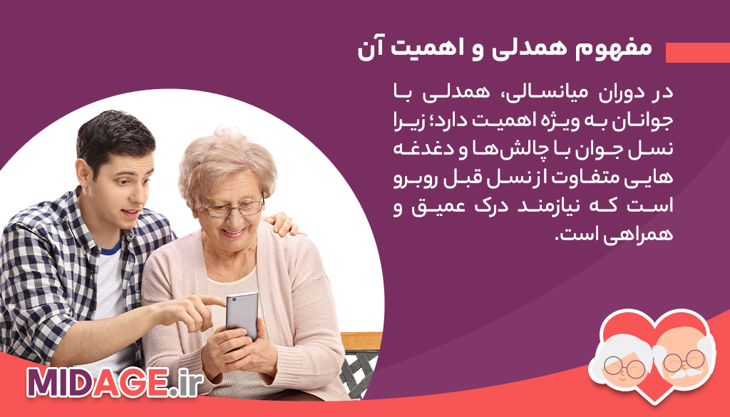 افزایش همدلی با جوانان در دوران میانسالی