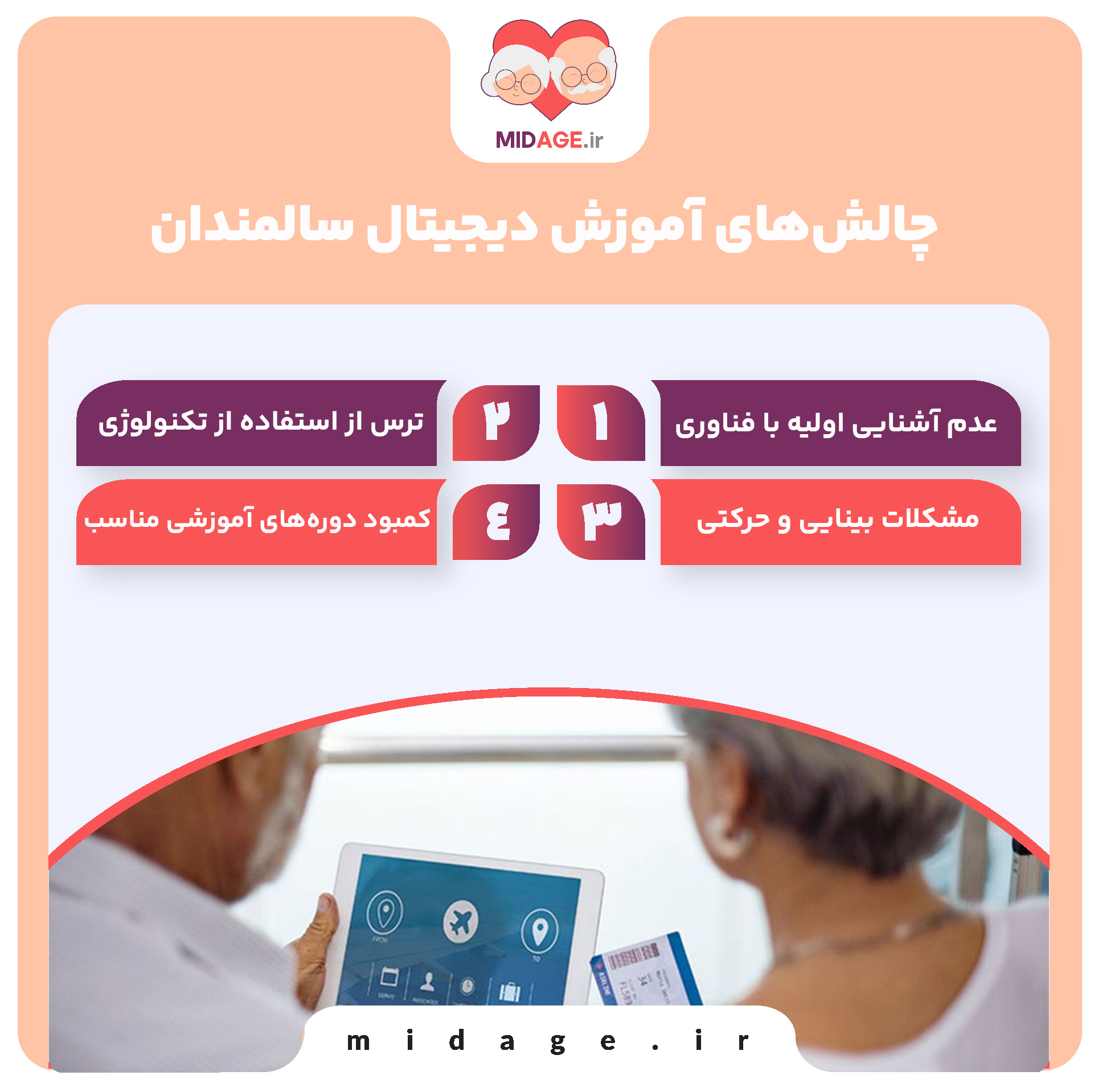 آموزش دیجیتال سالمندان: کلید ورود به دنیای فناوری و افزایش کیفیت زندگی آموزش دیجیتال سالمندان: کلید ورود به دنیای فناوری و افزایش کیفیت زندگی