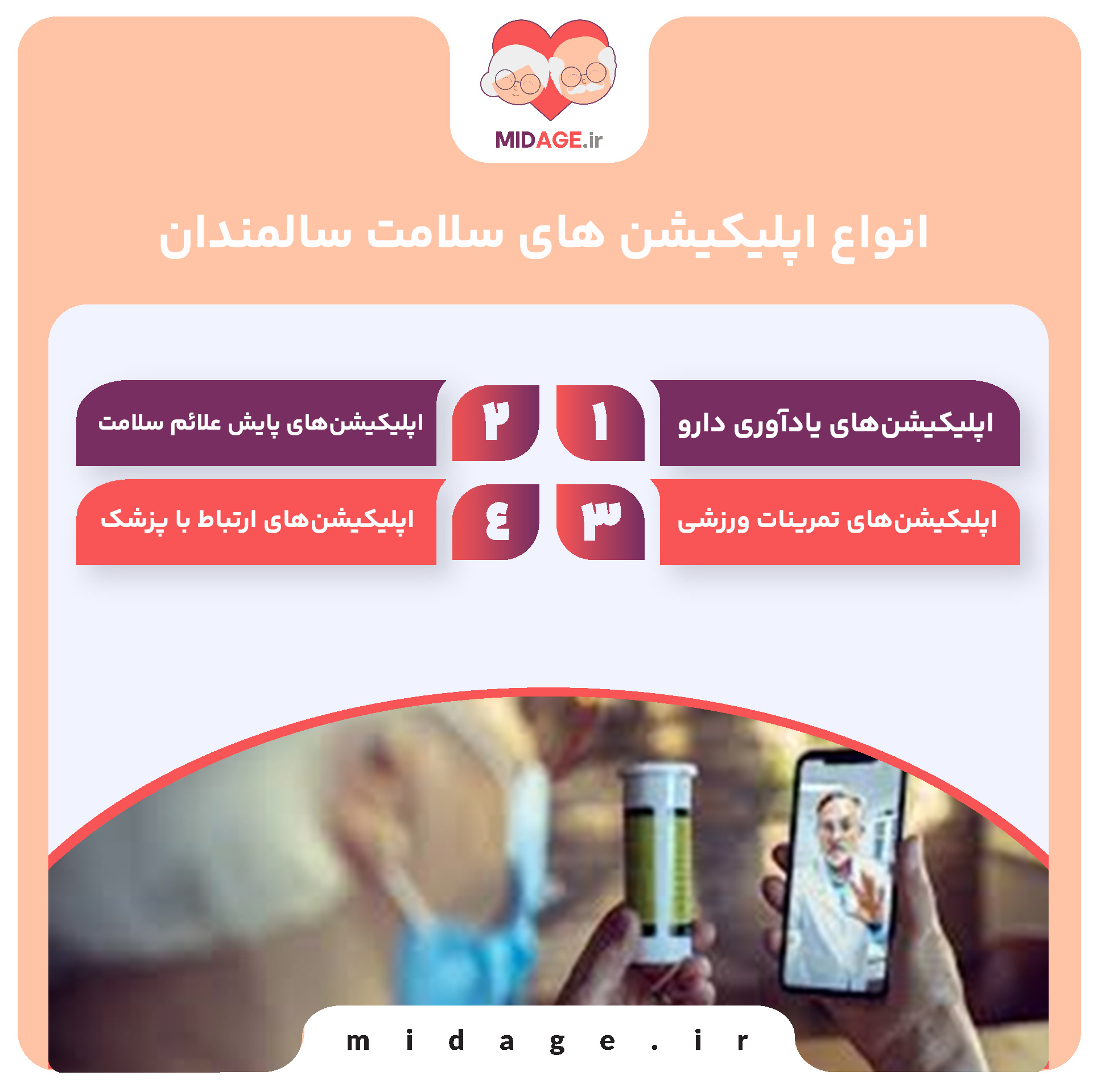 اپلیکیشن های سلامت سالمندان: تحولی در مراقبت و بهبود کیفیت زندگی اپلیکیشن های سلامت سالمندان: تحولی در مراقبت و بهبود کیفیت زندگی