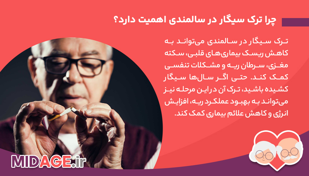 ترک سیگار در سالمندی: فرصتی طلایی برای بهبود سلامت و کیفیت زندگی
