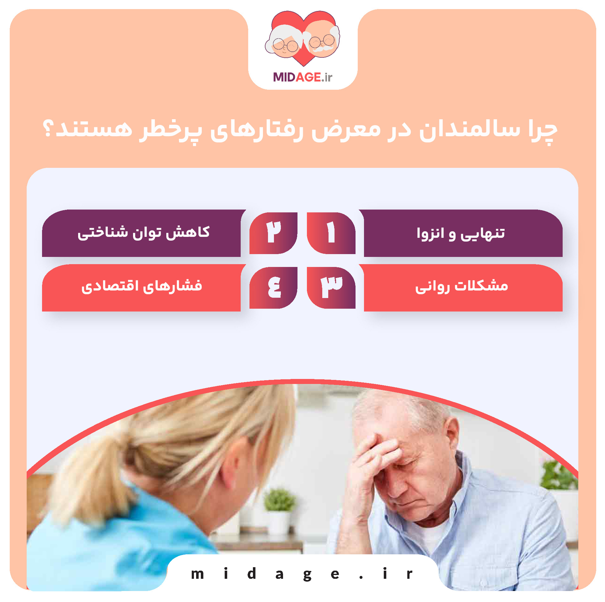 رفتارهای پرخطر در سالمندان: چالشی نادیده گرفته‌شده