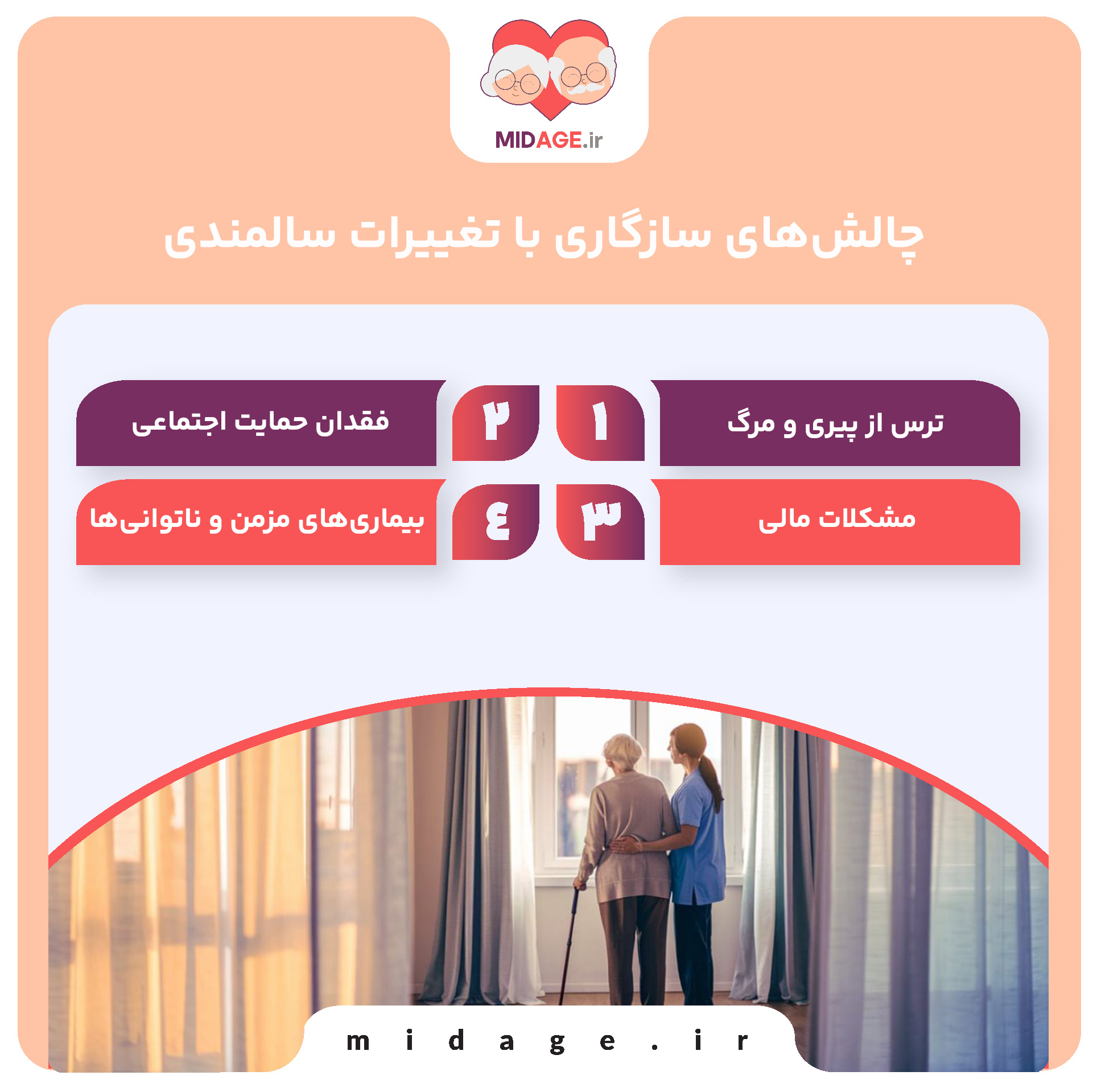 سازگاری با تغییرات سالمندی: کلید زندگی موفق در دوره پیری سازگاری با تغییرات سالمندی: کلید زندگی موفق در دوره پیری