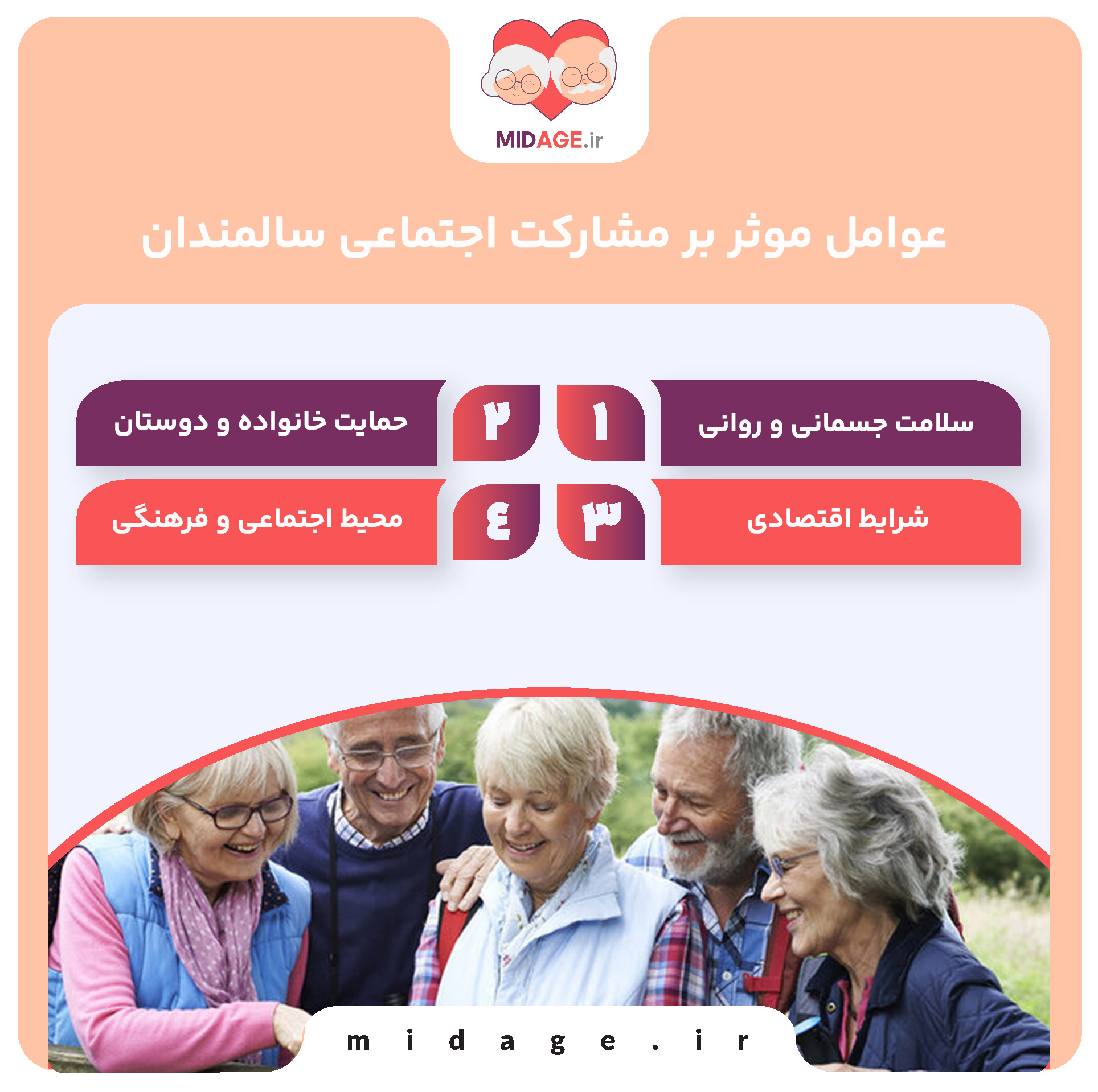 مشارکت اجتماعی سالمندان: راهی به سوی سلامت و نشاط در دوره سالمندی مشارکت اجتماعی سالمندان: راهی به سوی سلامت و نشاط در دوره سالمندی