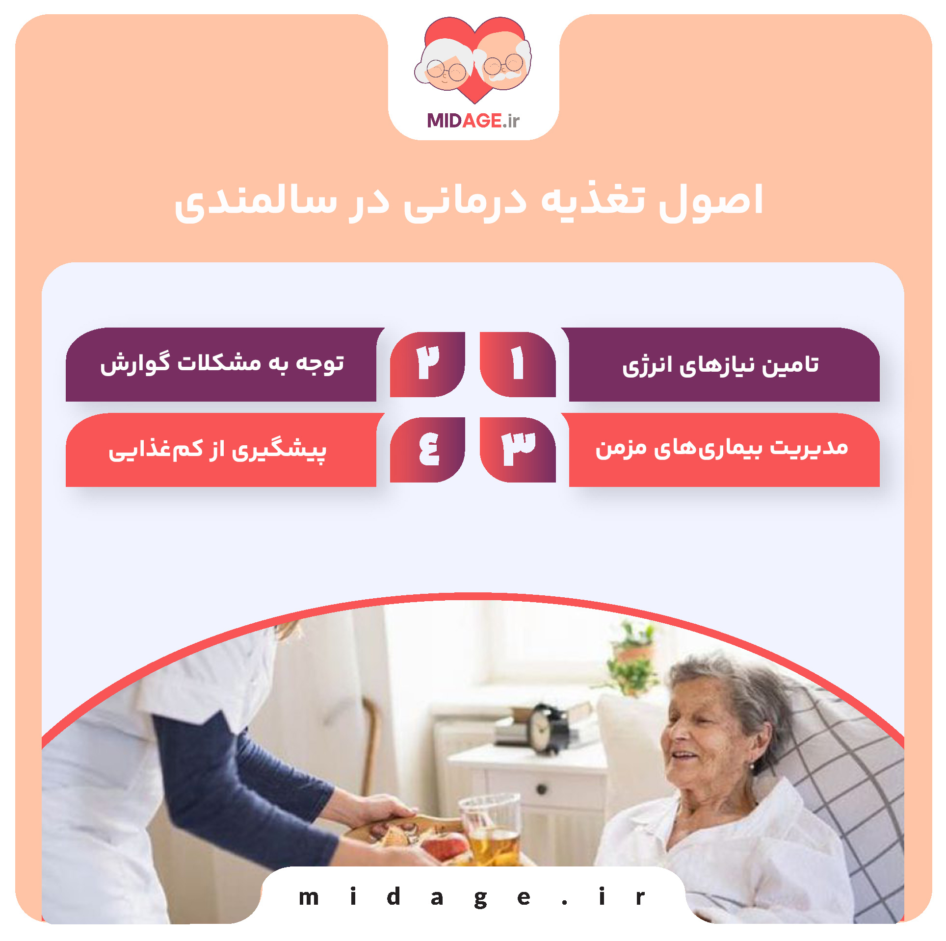 اصول تغذیه درمانی در سالمندی