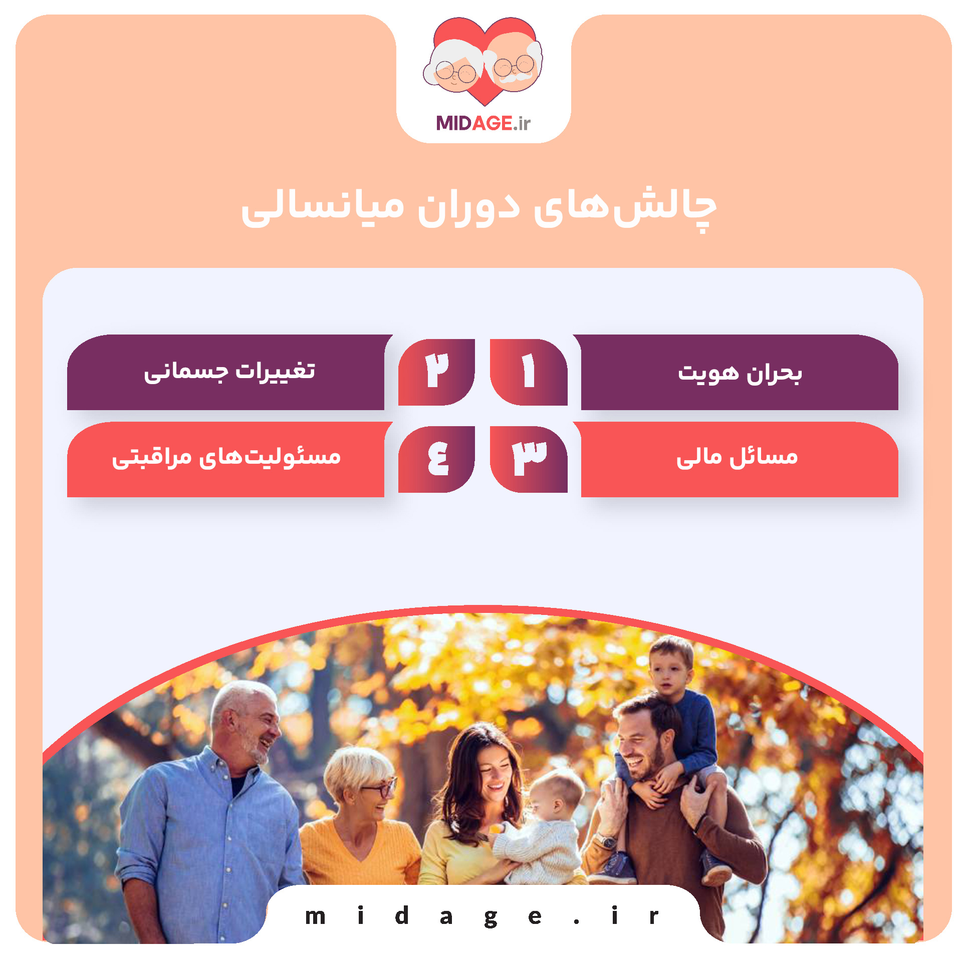 درمان خانواده محور در دوران میانسالی: رویکردی جامع برای بهبود سلامت روان و روابط خانوادگی