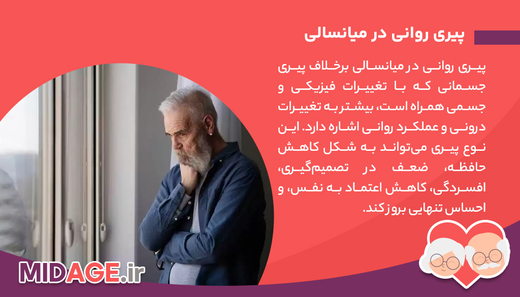 پیری روانی در میانسالی: چالشی فراتر از سن بیولوژیکی