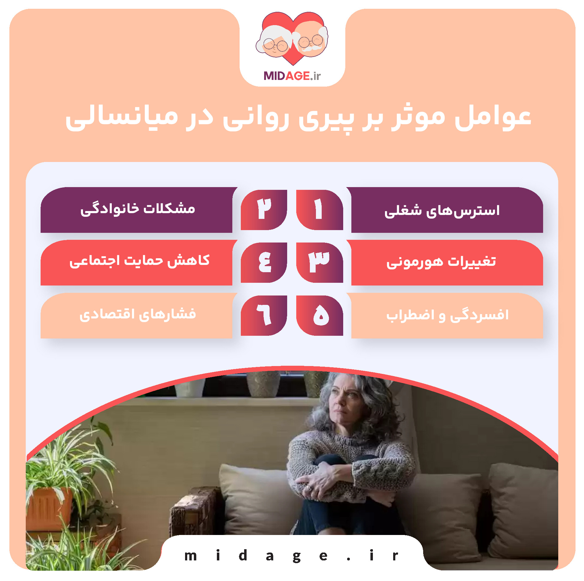 پیری روانی در میانسالی: چالشی فراتر از سن بیولوژیکی