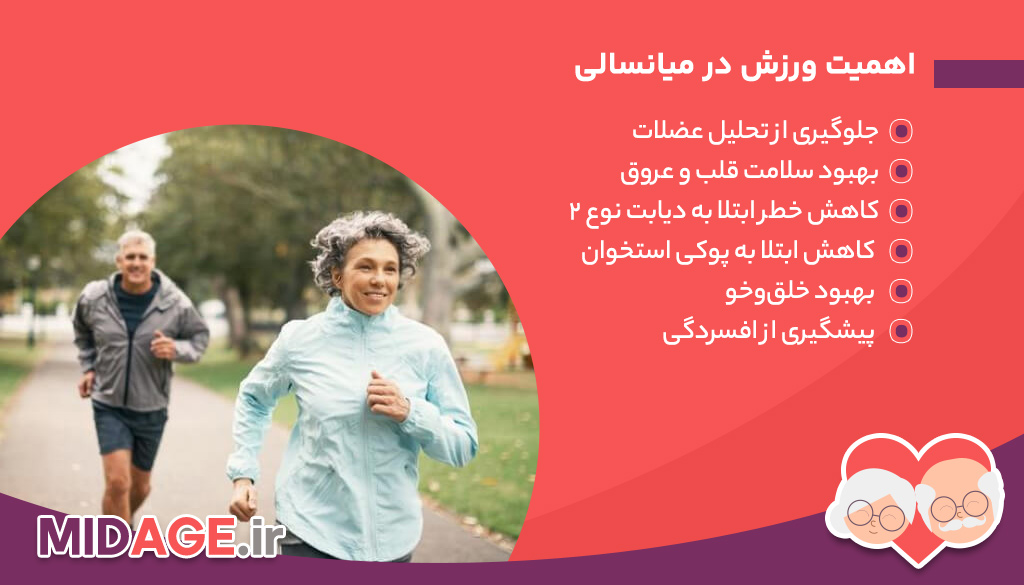 اهمیت ورزش در میانسالی