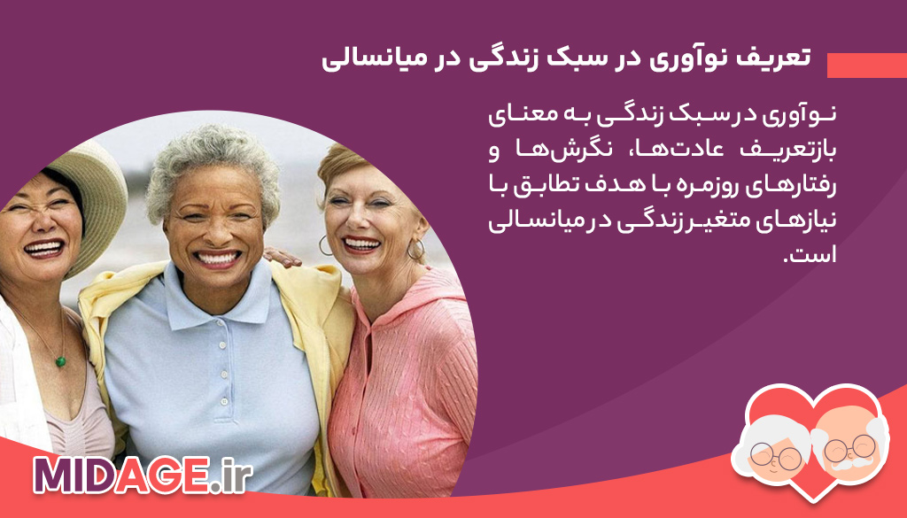 نوآوری در سبک زندگی در میانسالی: راهی نو برای زیستن آگاهانه تعریف نوآوری در سبک زندگی در میانسالی