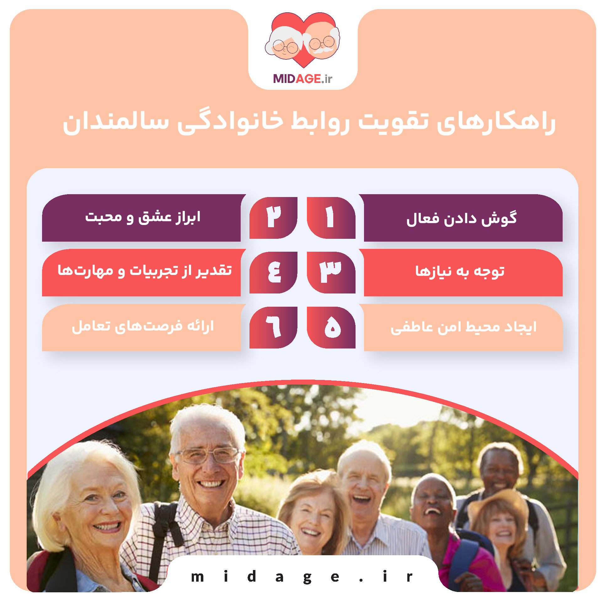 تقویت روابط خانوادگی سالمندان+ 10 راهکار موثر تقویت روابط خانوادگی سالمندان+ 10 راهکار موثر