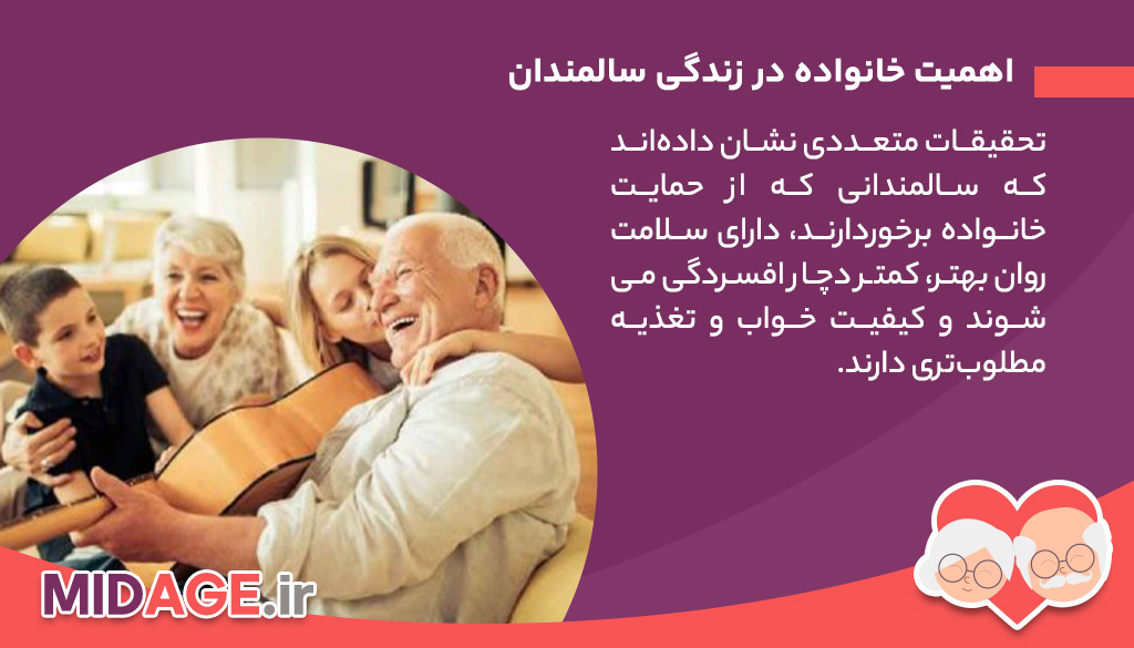 نقش خانواده در کیفیت زندگی سالمندان اهمیت خانواده در زندگی سالمندان