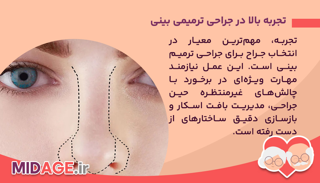 8 ویژگی کلیدی مهم در انتخاب جراح ترمیم بینی تجربه بالا در جراحی ترمیمی بینی