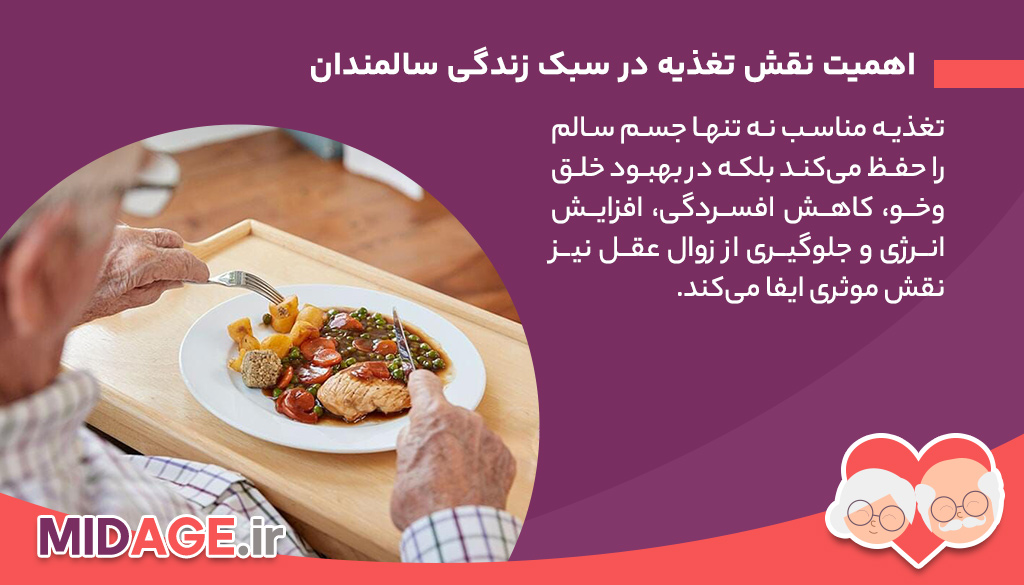 نقش تغذیه در سبک زندگی سالمندان اهمیت نقش تغذیه در سبک زندگی سالمندان