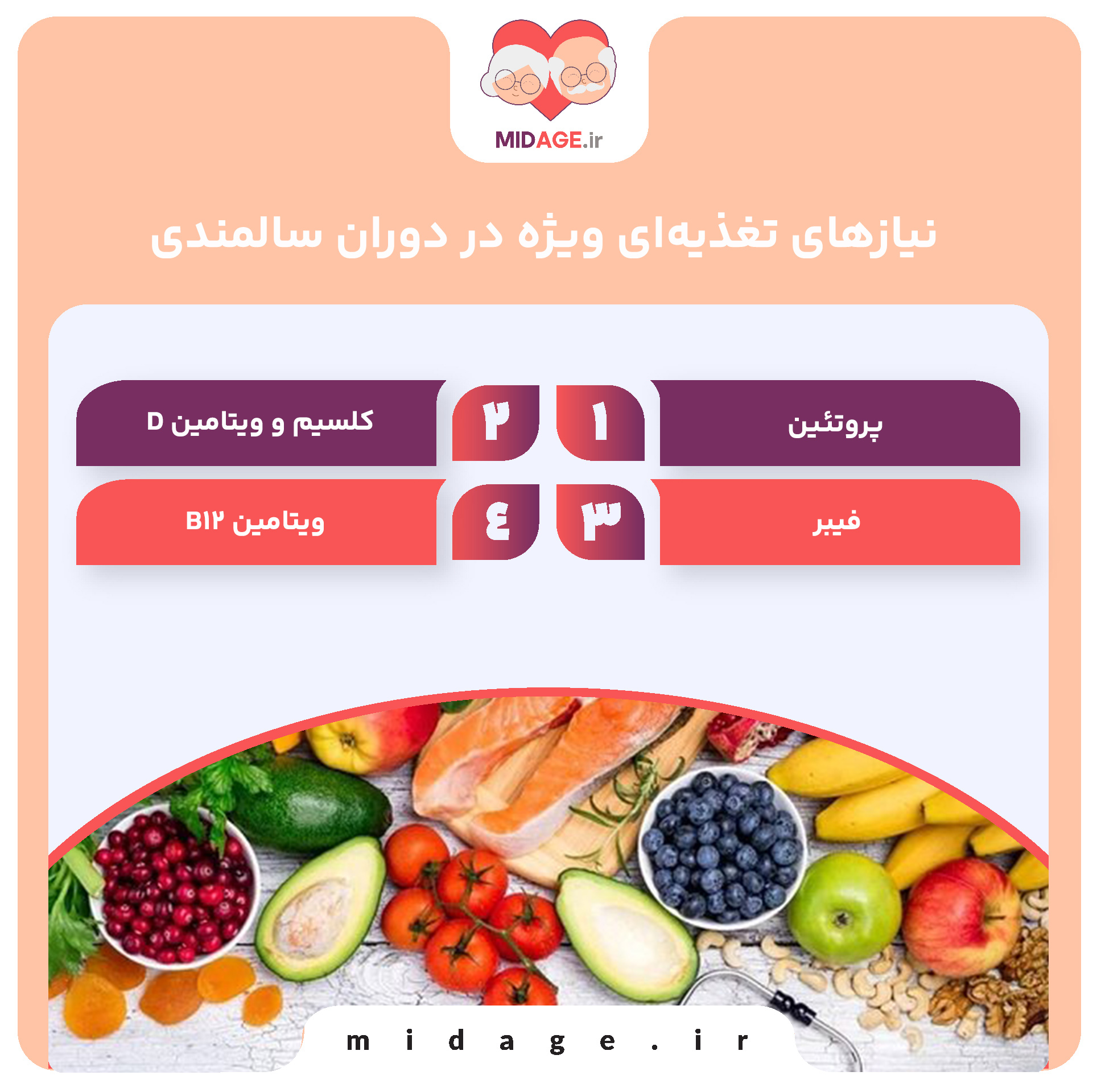 نیازهای تغذیه‌ای ویژه در دوران سالمندی