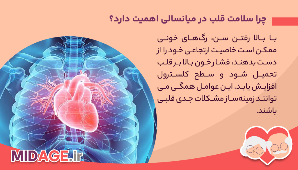 چرا سلامت قلب در میانسالی اهمیت دارد؟