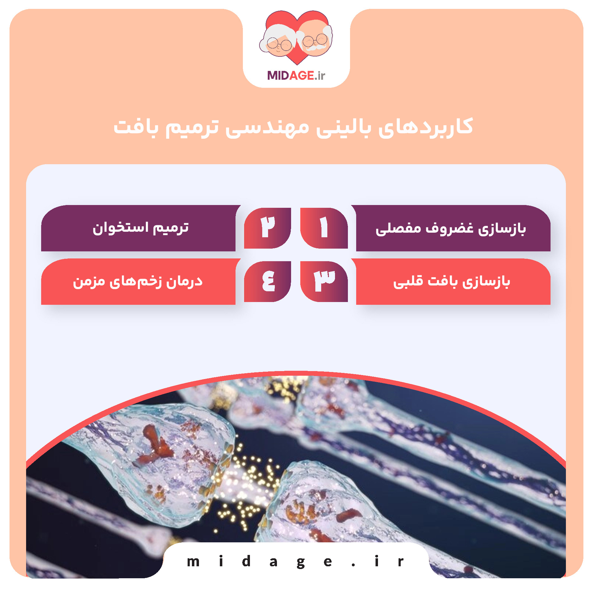 کاربردهای بالینی مهندسی ترمیم بافت