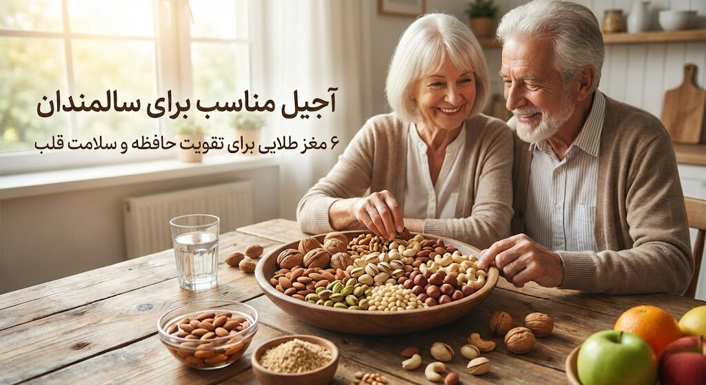 آجیل مناسب برای سالمندان؛ 6 مغز طلایی برای تقویت حافظه و سلامت قلب + نحوه مصرف آجیل مناسب برای سالمندان؛ 6 مغز طلایی برای تقویت حافظه و سلامت قلب + نحوه مصرف