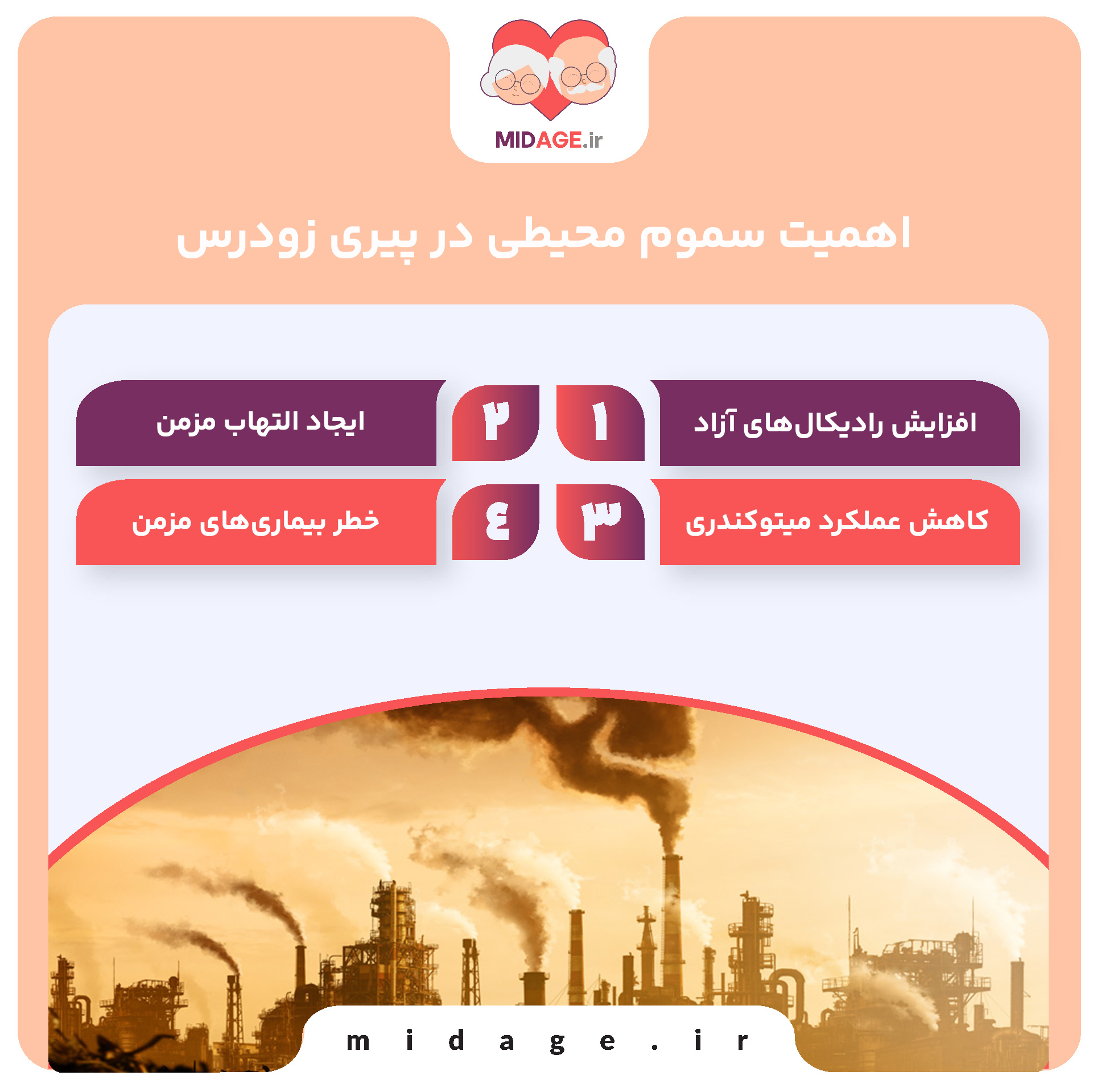 اهمیت سموم محیطی در پیری زودرس