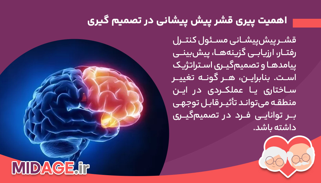 اهمیت پیری قشر پیش پیشانی در تصمیم گیری