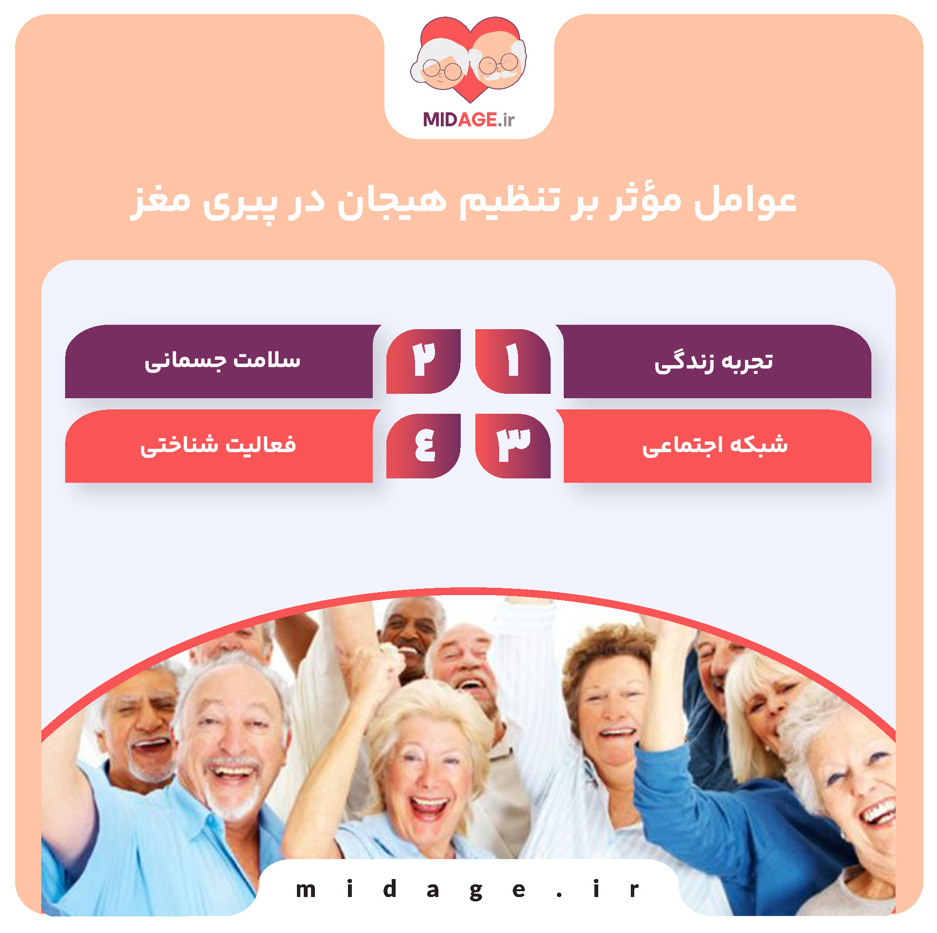 عوامل مؤثر بر تنظیم هیجان در پیری مغز