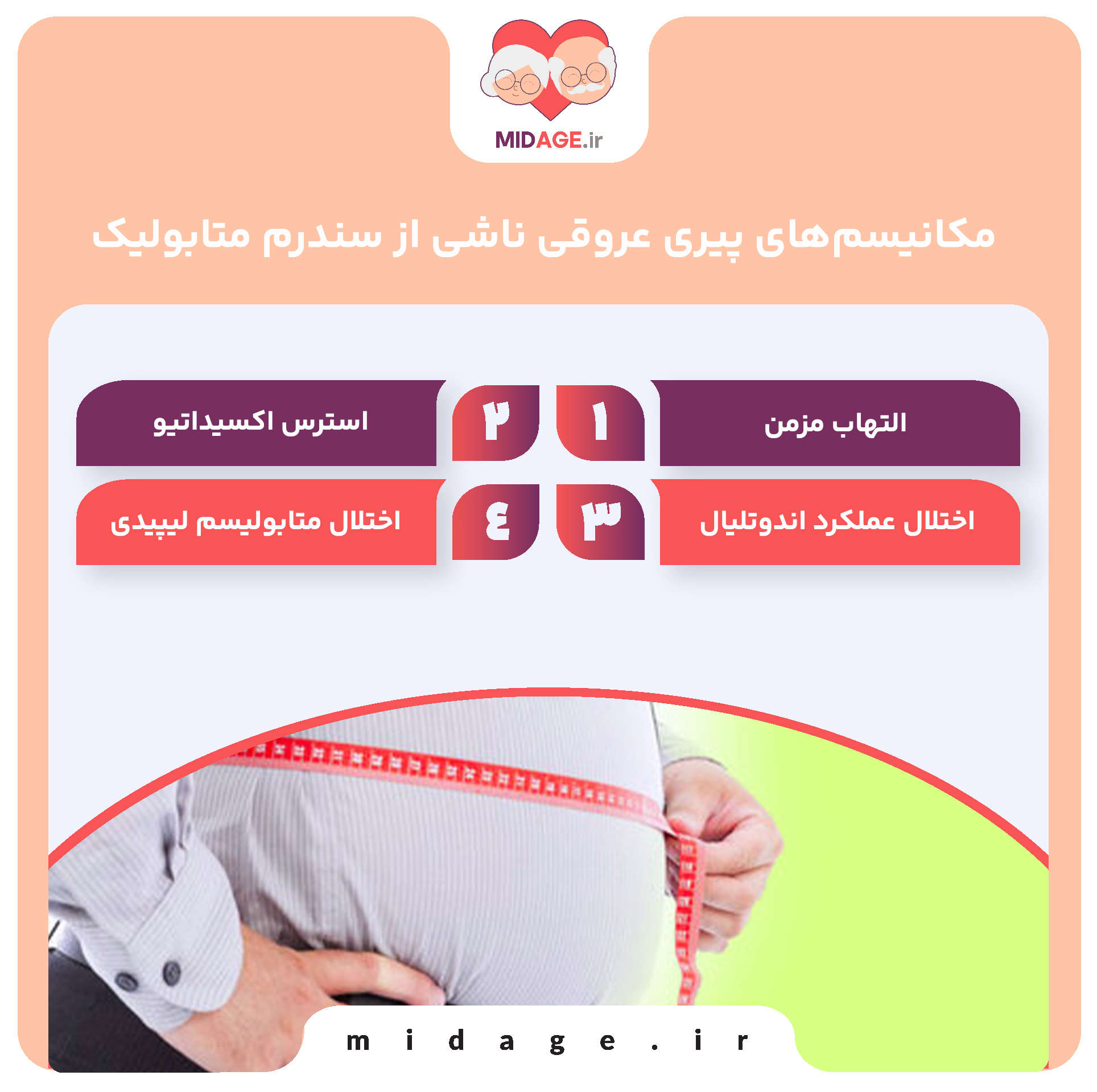 مکانیسم‌های پیری عروقی ناشی از سندرم متابولیک